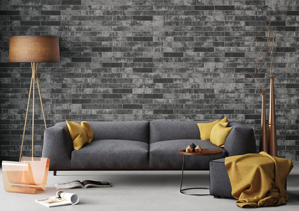 Brickstone Capella Charcoal 2"x10" Porcelain Tile - image 6