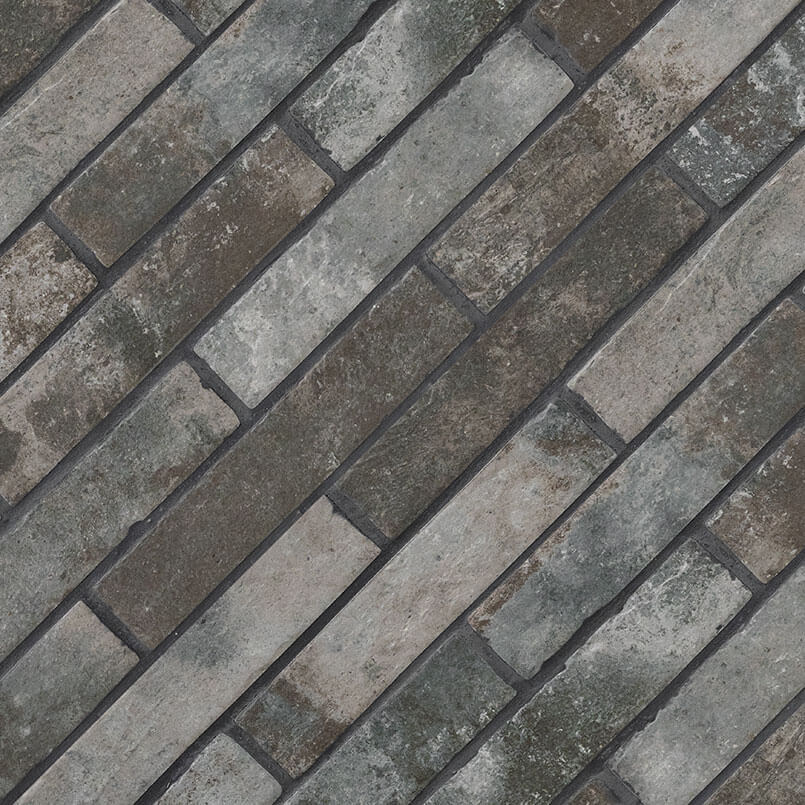 Brickstone Capella Charcoal 2"x10" Porcelain Tile - image 3