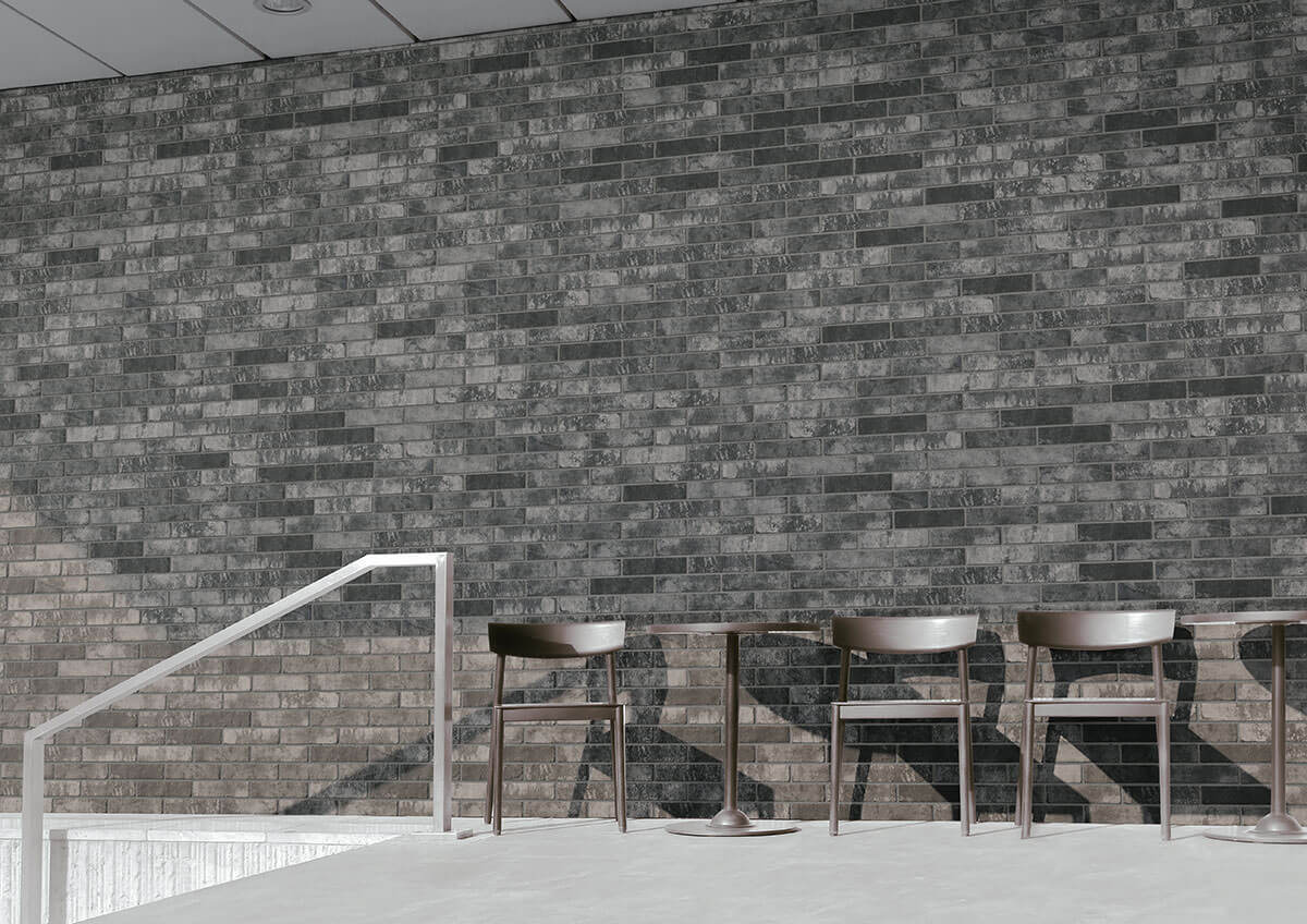 Brickstone Capella Charcoal 2"x10" Porcelain Tile - image 5