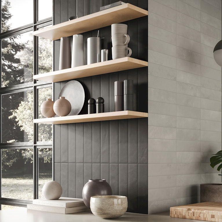 Cera Nero 2.5"x9.5" Matte Porcelain Tile - image 2