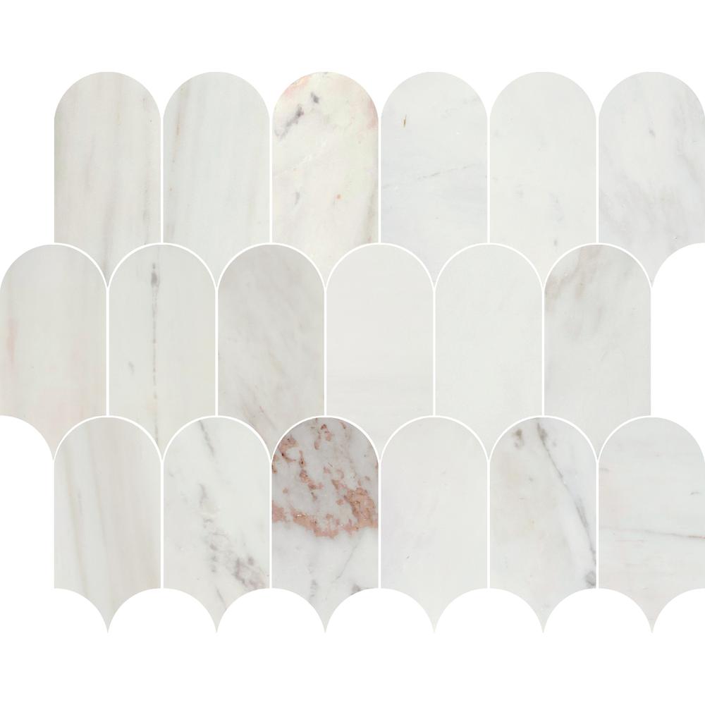 Coastline Avorio Saigon Honed Marble Mosaic - image 1