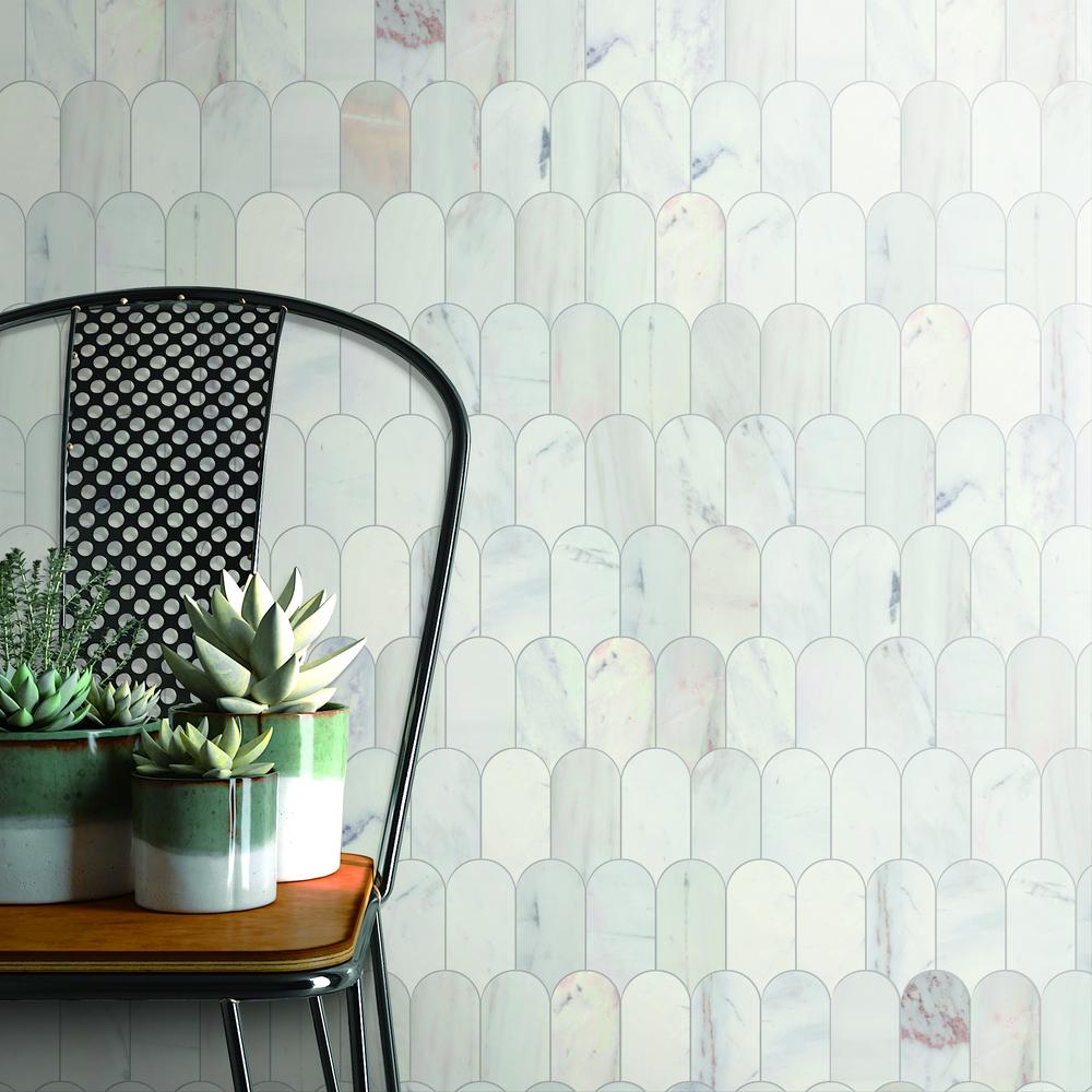 Coastline Avorio Saigon Honed Marble Mosaic - image 2