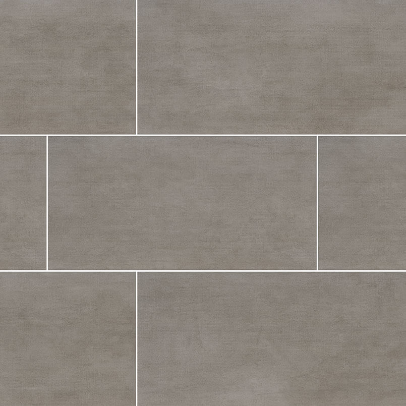 Gridscale Concrete 12"x24" Matte Porcelain Tile - image 1