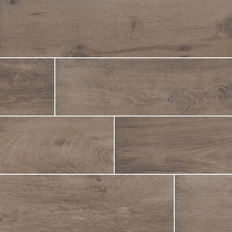 Cottage Brown 8"x48" Matte Porcelain Tile - image 1