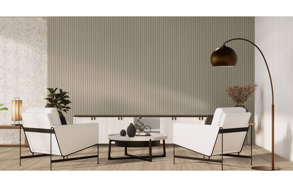 Painted Slat Panels Dusk Acoustic Slat Wall Panel 9.5" x 94.5" Misc MDF Tile - image 5