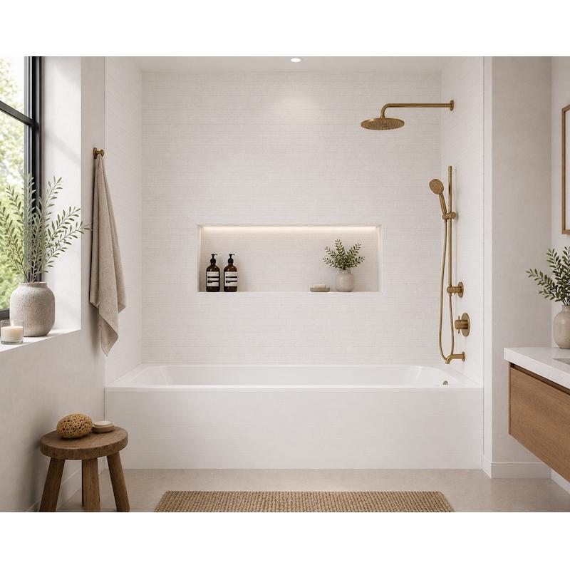 Essence White 2"x6" Porcelain Tile