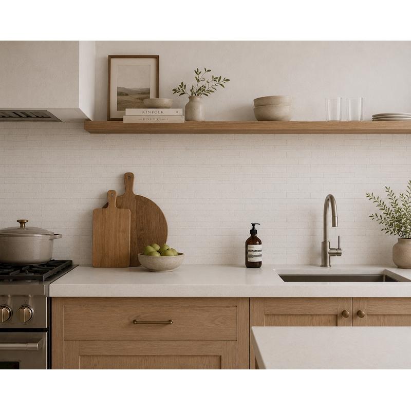 Essence White 2"x6" Porcelain Tile