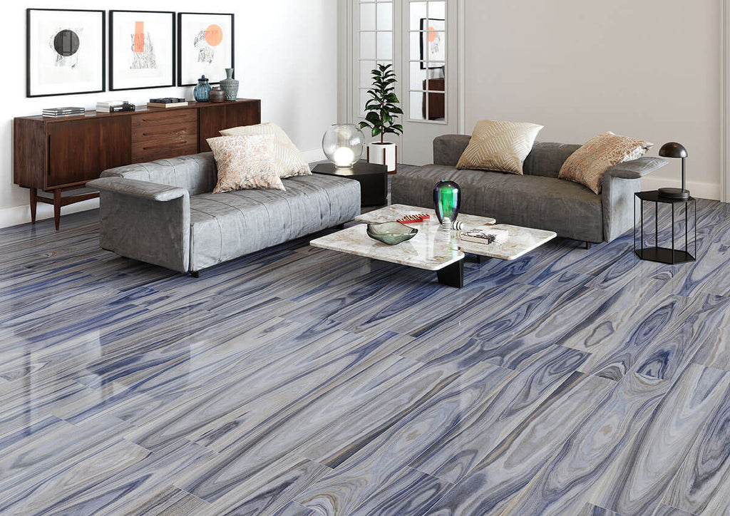 Dellano Exotic Blue 8"x48" Polished Porcelain Tile - image 2