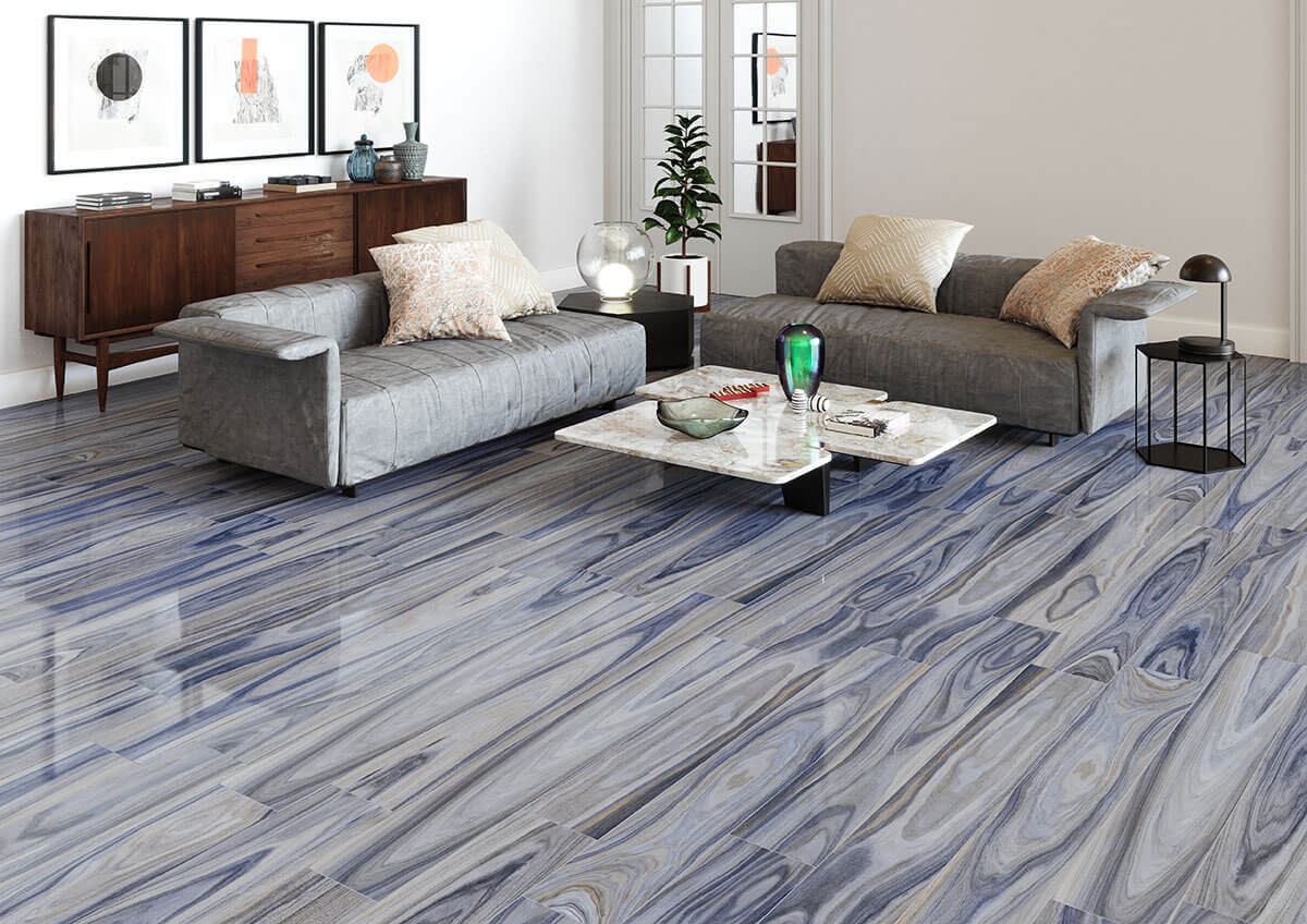Dellano Exotic Blue 8"x48" Polished Porcelain Tile - image 2