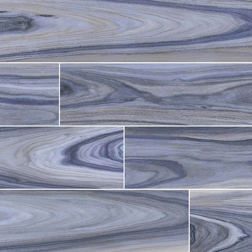 Dellano Exotic Blue 8"x48" Polished Porcelain Tile - image 1