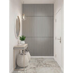 Standard Slat Panels Fog 24x48 Acoustic Wood Slat 9.5" x 94.5" Misc Wood Tile - image 1