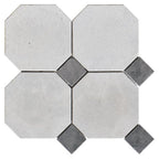French Gris 6" Octagon w/ Noir Dot Tumbled - image 1