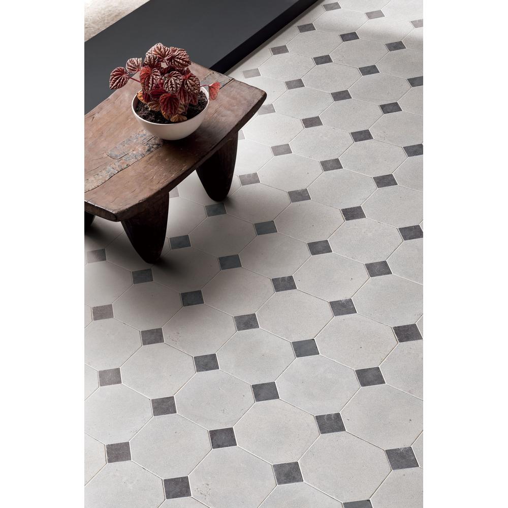 French Gris 6" Octagon w/ Noir Dot Tumbled - image 2