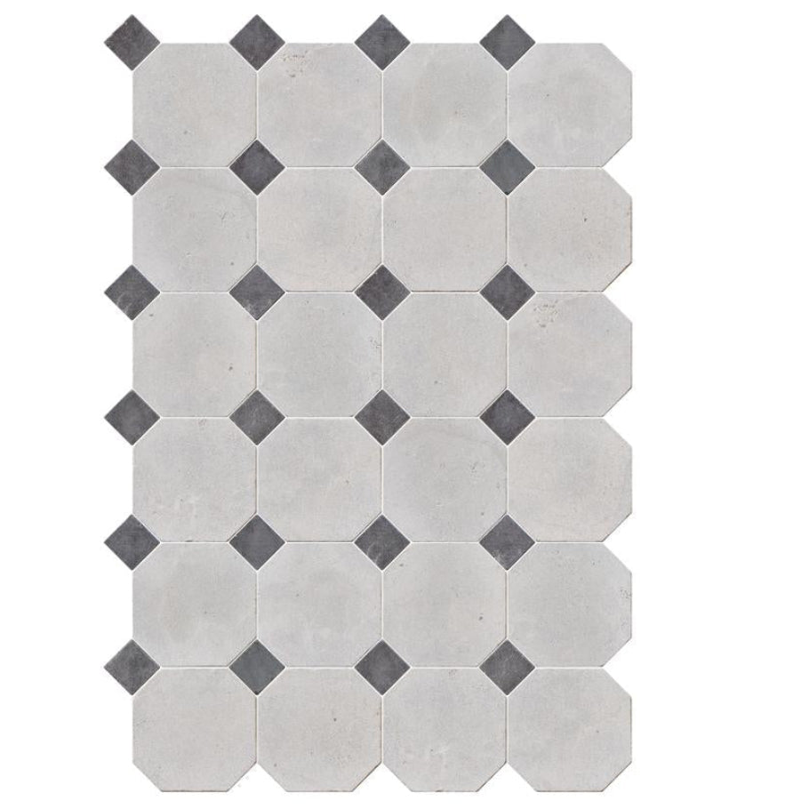 French Gris 6" Octagon w/ Noir Dot Tumbled - image 3