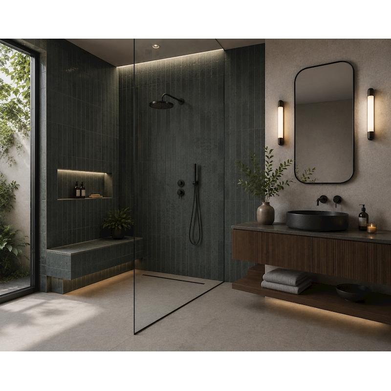 Glam Green 2.5"x9.5" Porcelain Tile