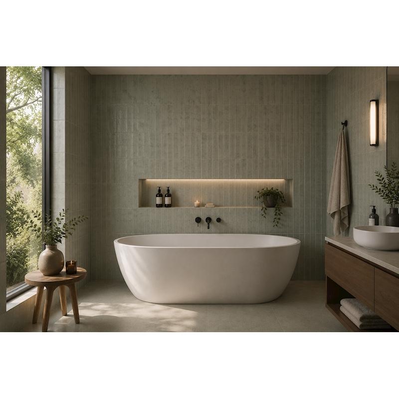 Glam Sage 2.5"x9.5" Porcelain Tile