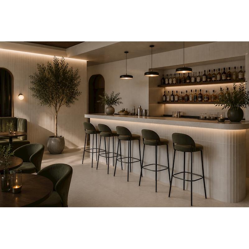 Glam White 2.5"x9.5" Porcelain Tile