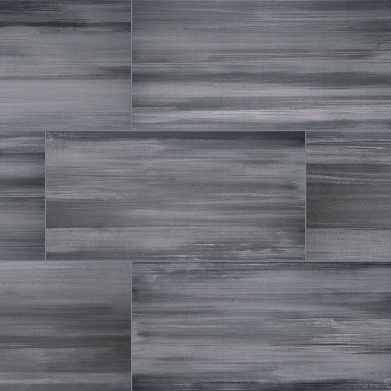 Watercolour Graphite Porcelain Tile - image 1