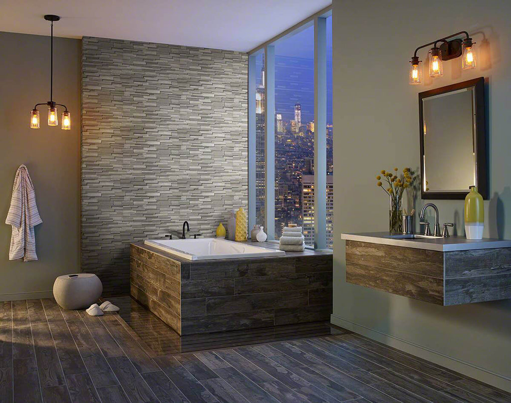 Grey Oak 3D Honed Ledger Panel - image 3