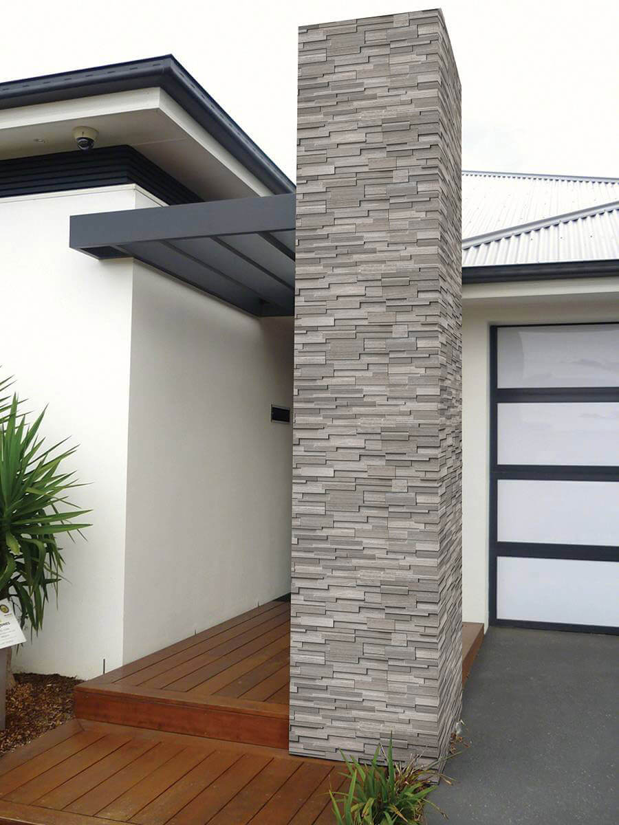 Grey Oak 3D Honed Ledger Panel - image 2