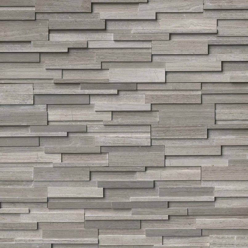 Grey Oak 3D Honed Ledger Panel - image 1