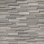 Grey Oak 3D Honed Ledger Panel - image 1