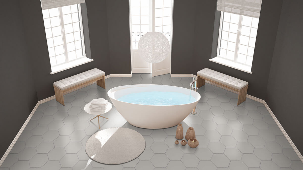 Hexley Dove 10" Matte Hexagon Porcelain Tile - image 8