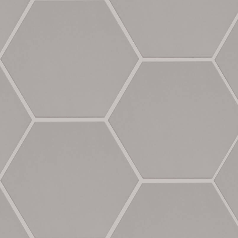 Hexley Dove 10" Matte Hexagon Porcelain Tile - image 1