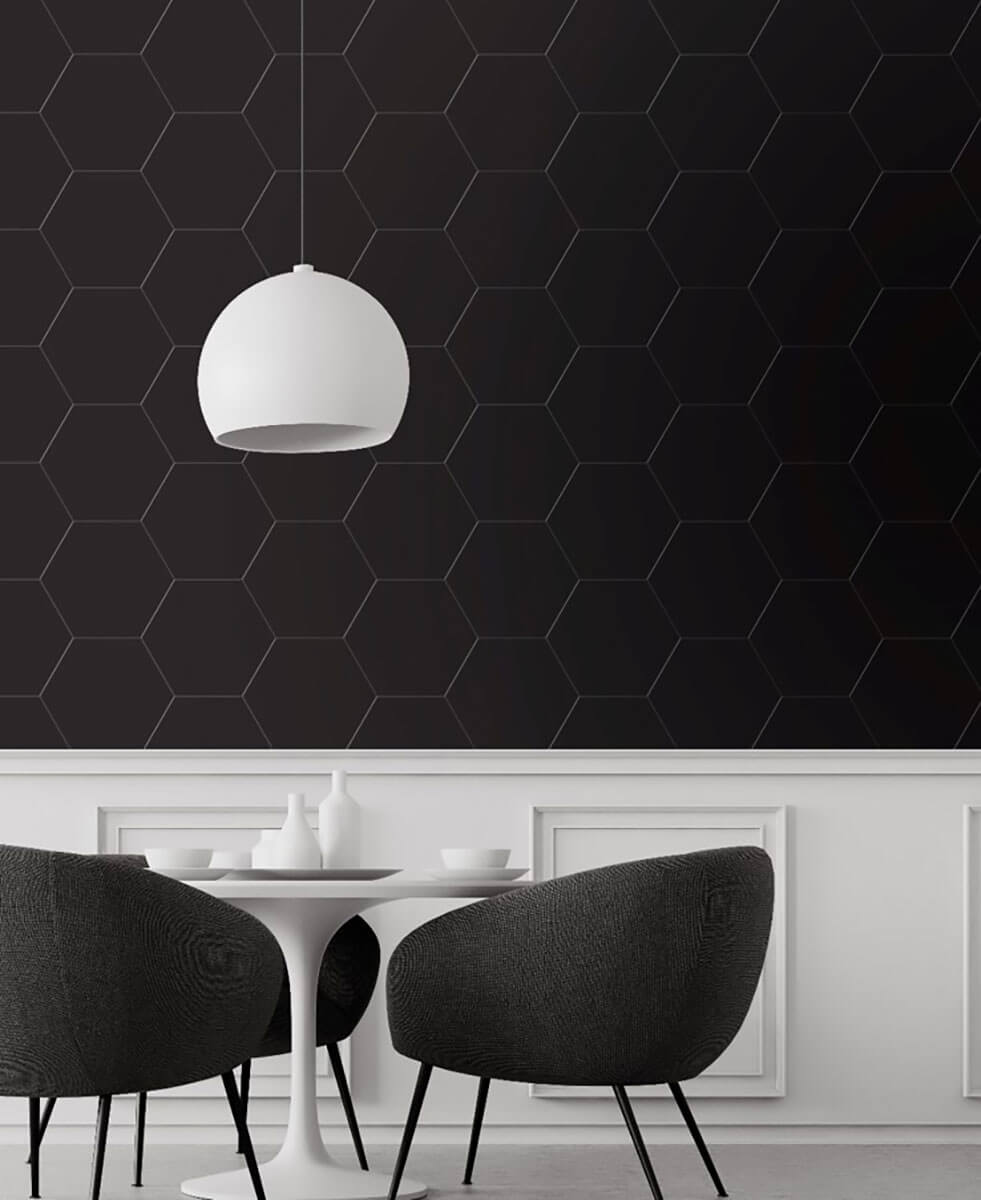 Hexley Graphite 10" Matte Hexagon Porcelain Tile - image 6