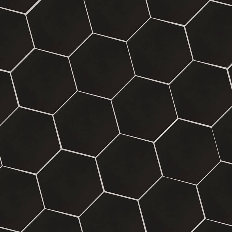 Hexley Graphite 10" Matte Hexagon Porcelain Tile - image 3