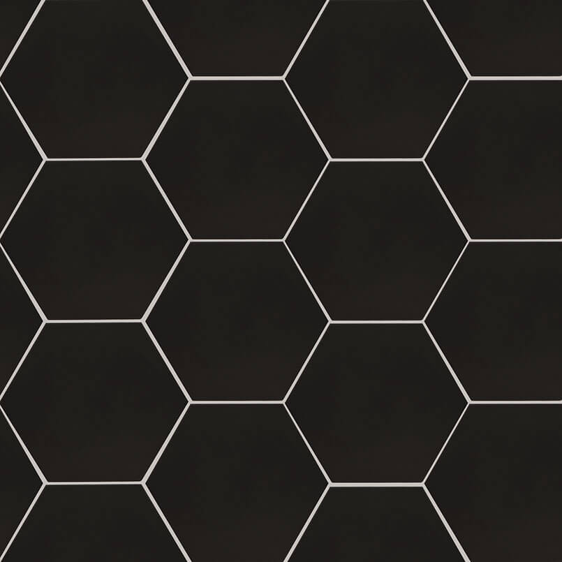 Hexley Graphite 10" Matte Hexagon Porcelain Tile - image 2