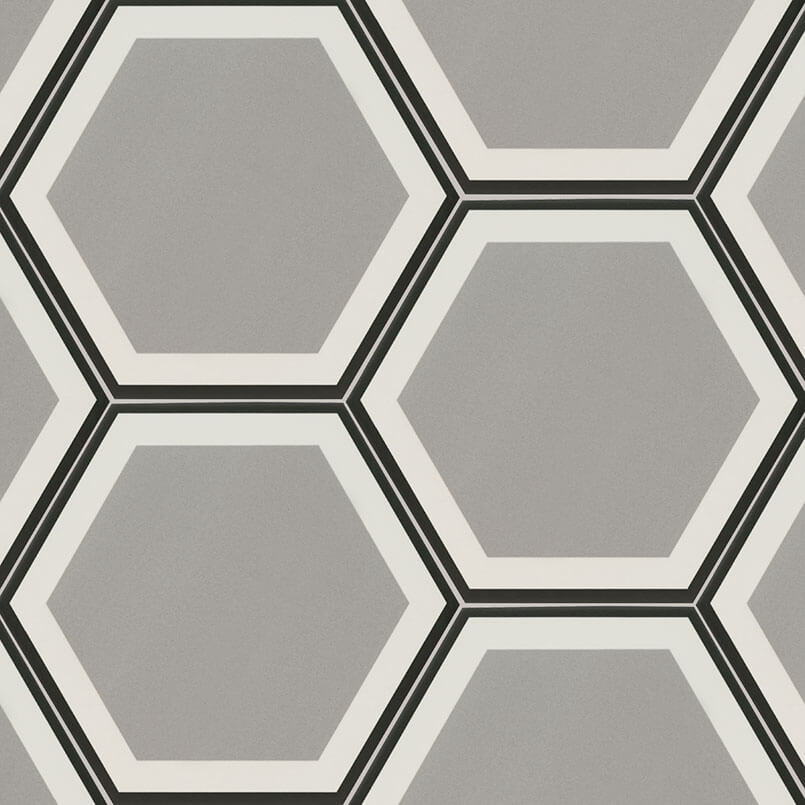 Hexley Hive 10" Matte Hexagon Porcelain Tile - image 1