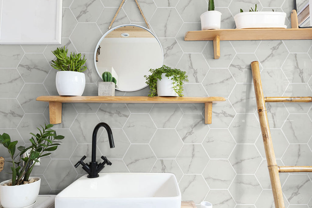 Hexley Marbello 10" Matte Hexagon Porcelain Tile - image 7
