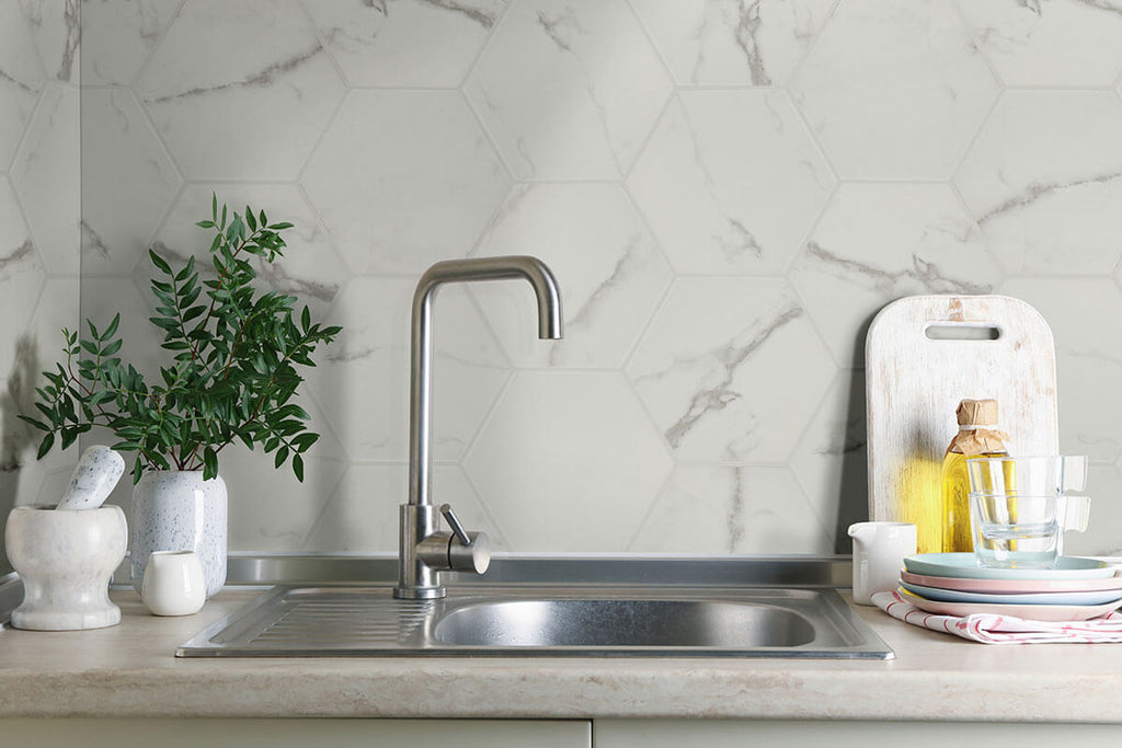 Hexley Marbello 10" Matte Hexagon Porcelain Tile - image 4