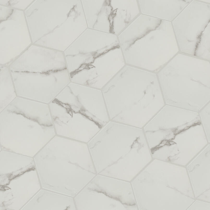 Hexley Marbello 10" Matte Hexagon Porcelain Tile - image 2