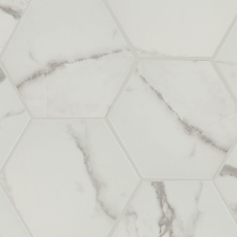 Hexley Marbello 10" Matte Hexagon Porcelain Tile - image 1