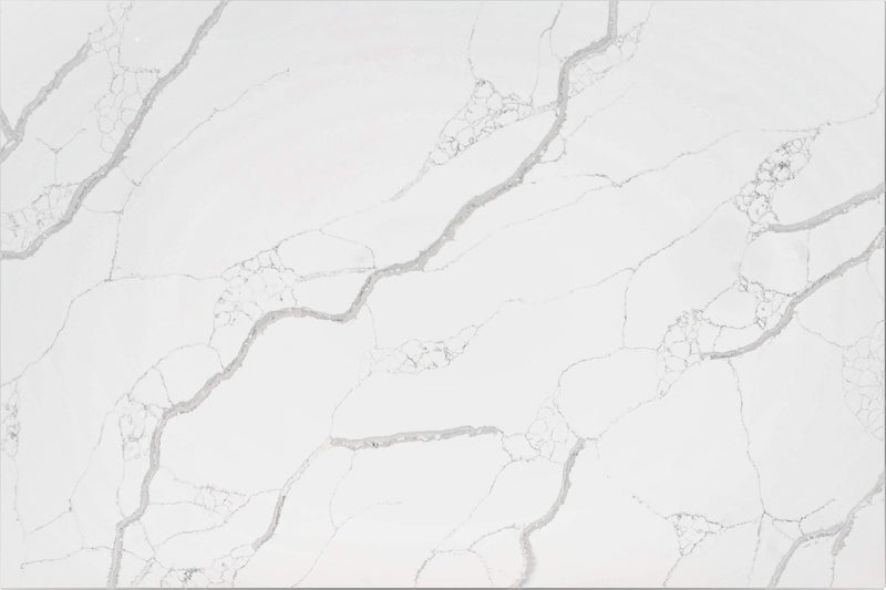 Statuario Wave Highland Stone Quartz slab