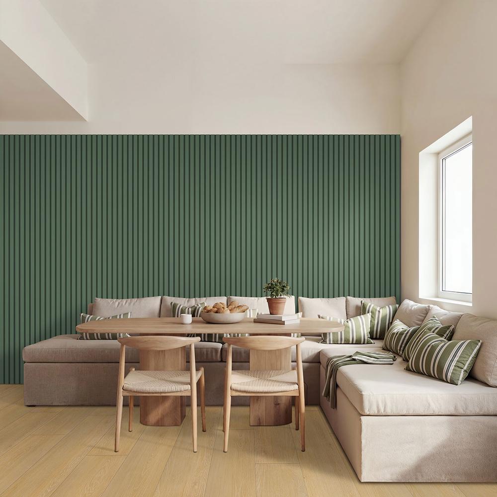 Painted Slat Panels Jade Acoustic Slat Wall Panel 9.5" x 94.5" Misc MDF Tile - image 6