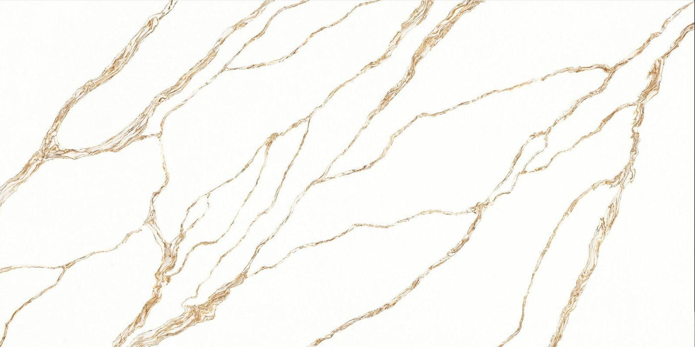 Calacatta Taj Lucent Quartz slab