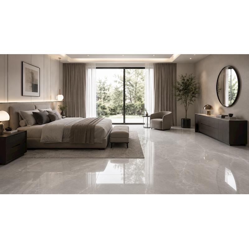 Luxor Argento Polished Porcelain Tile