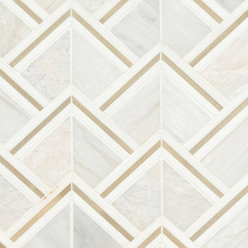 Luxor Kona Gold Pattern Marble Mosaic - image 1