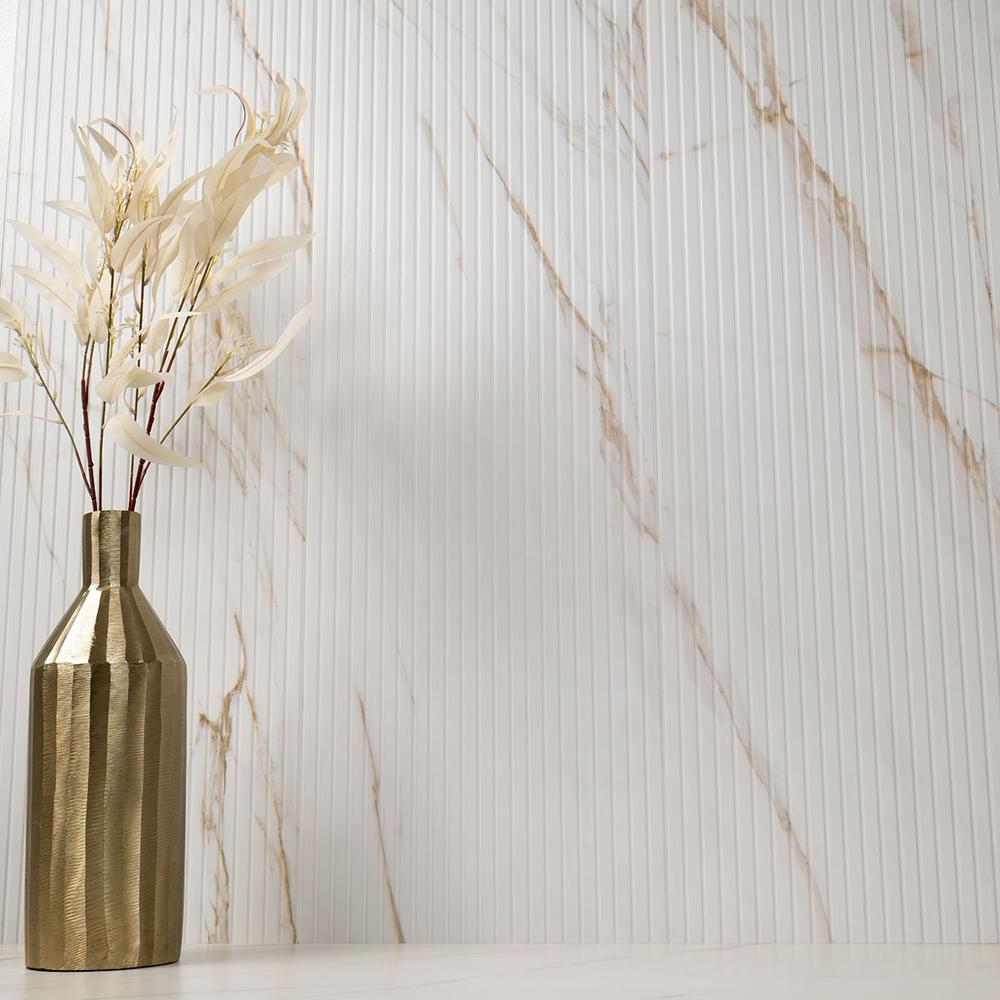 UrbanSlat Marmi Gold 16" x 48" Satin Ceramic Tile - image 13
