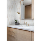 UrbanSlat Marmi Gold 16" x 48" Satin Ceramic Tile - image 14