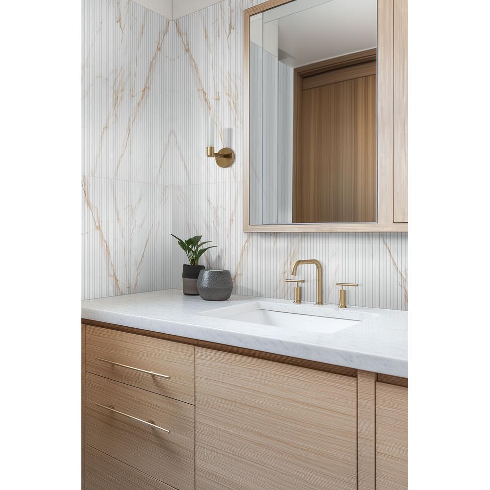 UrbanSlat Marmi Gold 16" x 48" Satin Ceramic Tile - image 14
