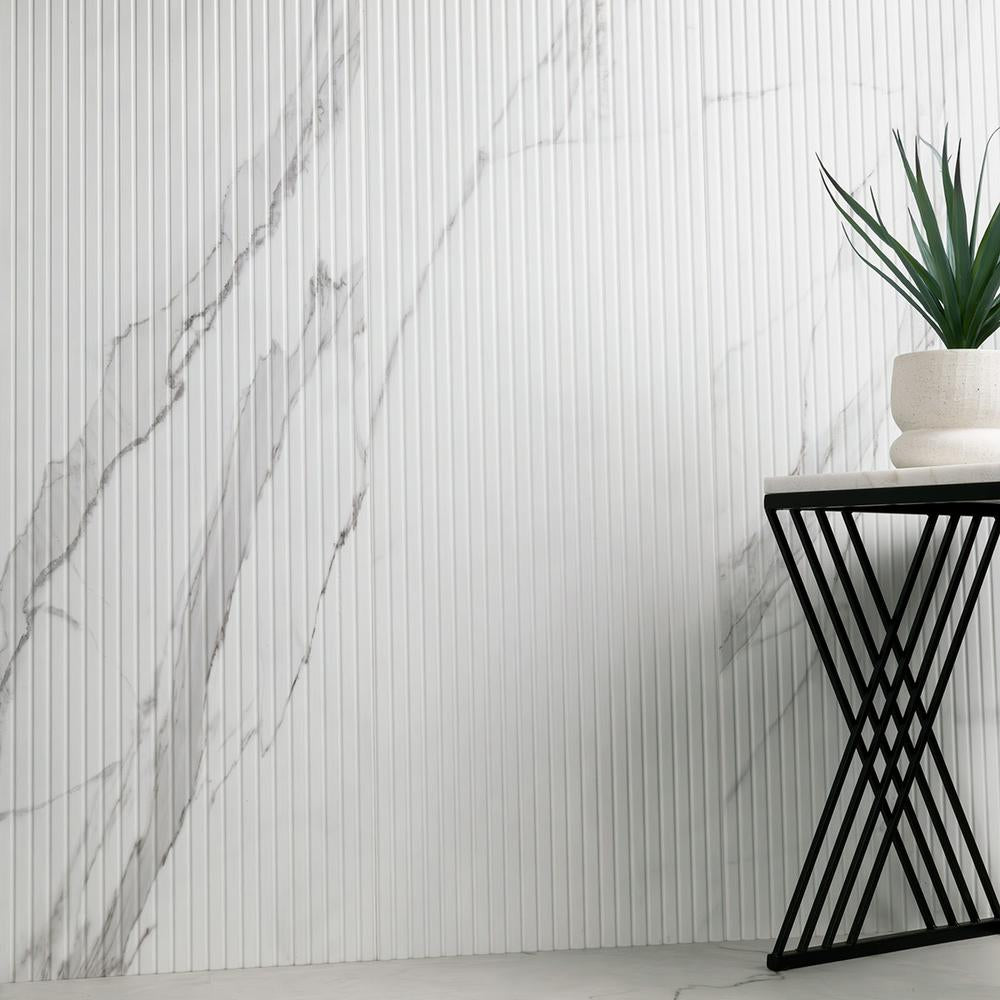 UrbanSlat Marmi Grey 16" x 48" Satin Ceramic Tile - image 9