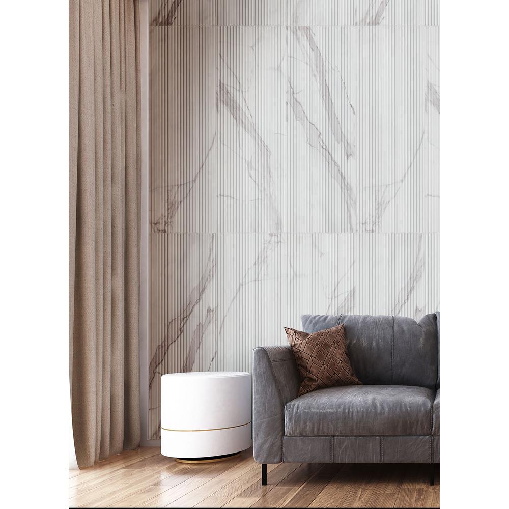 UrbanSlat Marmi Grey 16" x 48" Satin Ceramic Tile - image 10