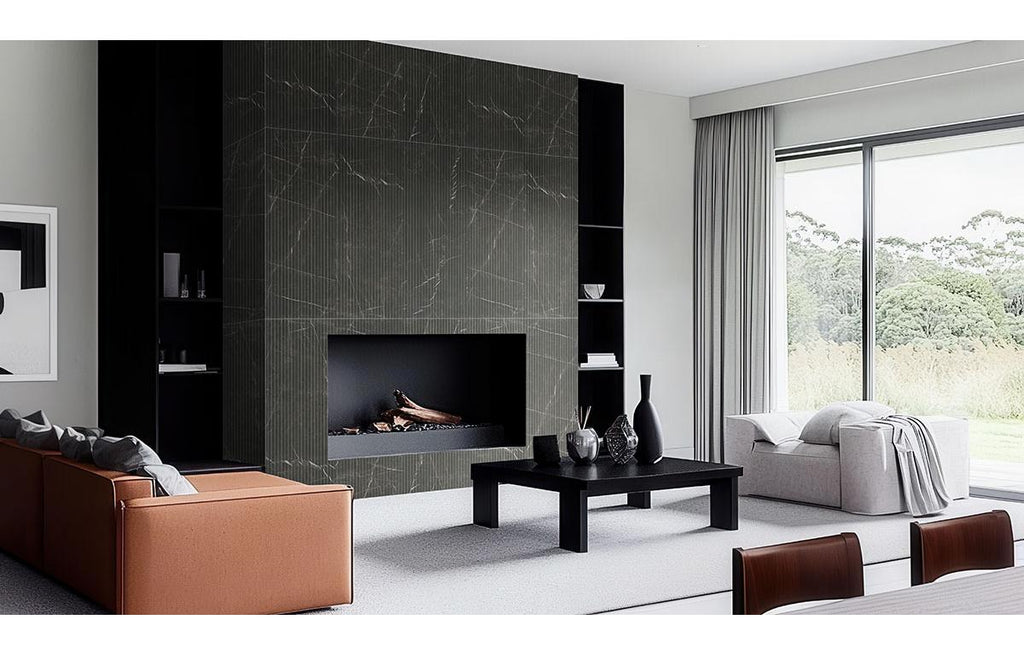 UrbanSlat Marmi Noir 16" x 48" Satin Ceramic Tile - image 7