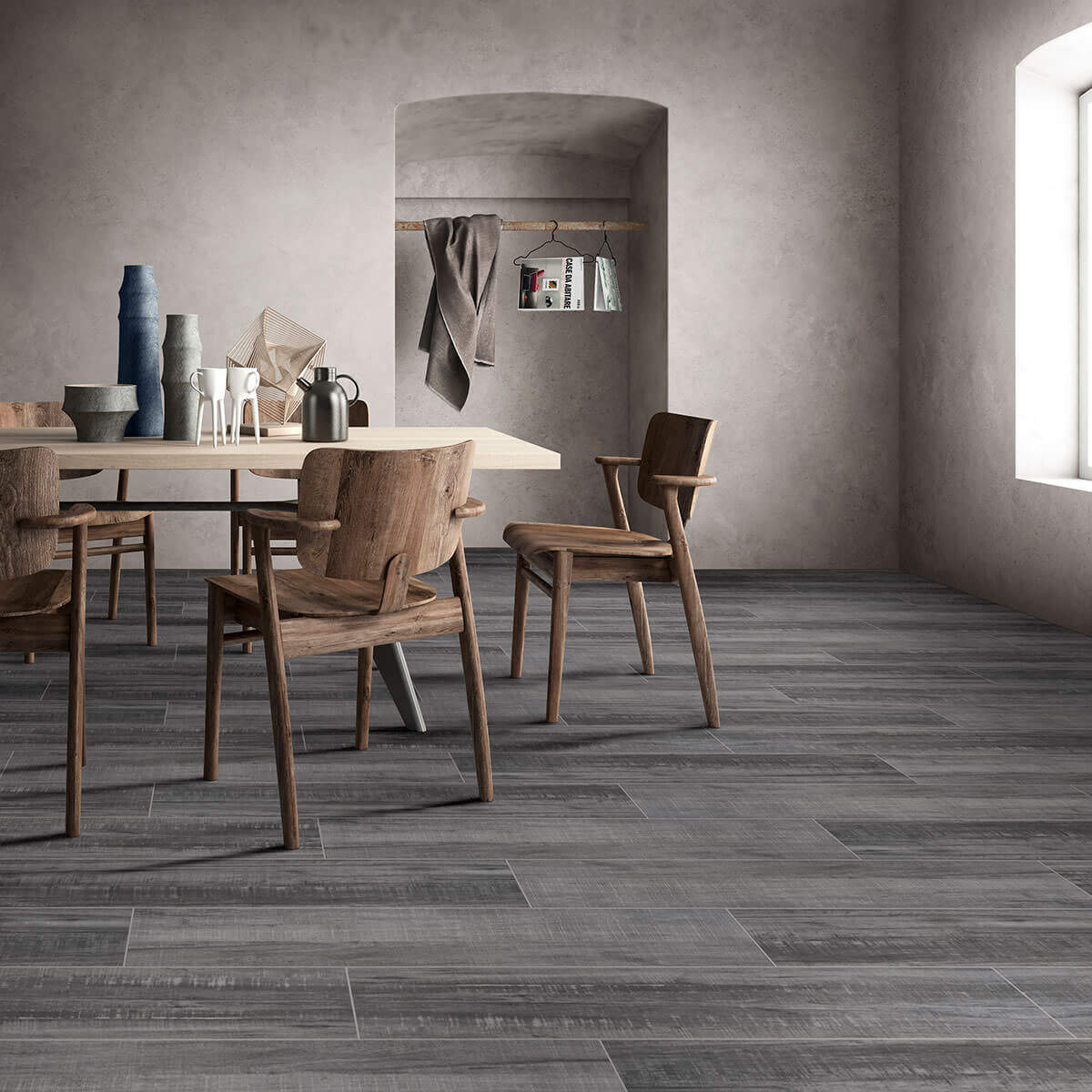 Belmond Mercury 8"x40" Matte Porcelain Tile - image 2