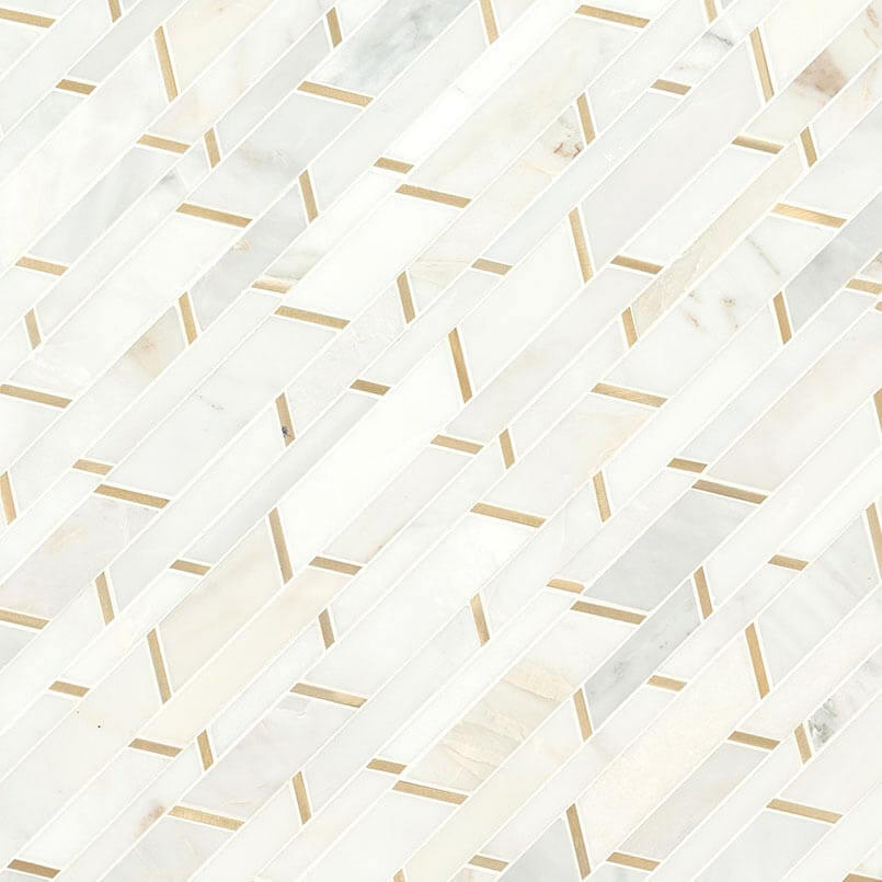Metro Gold Pattern Marble Mosaic - image 4