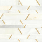 Metro Gold Pattern Marble Mosaic - image 1